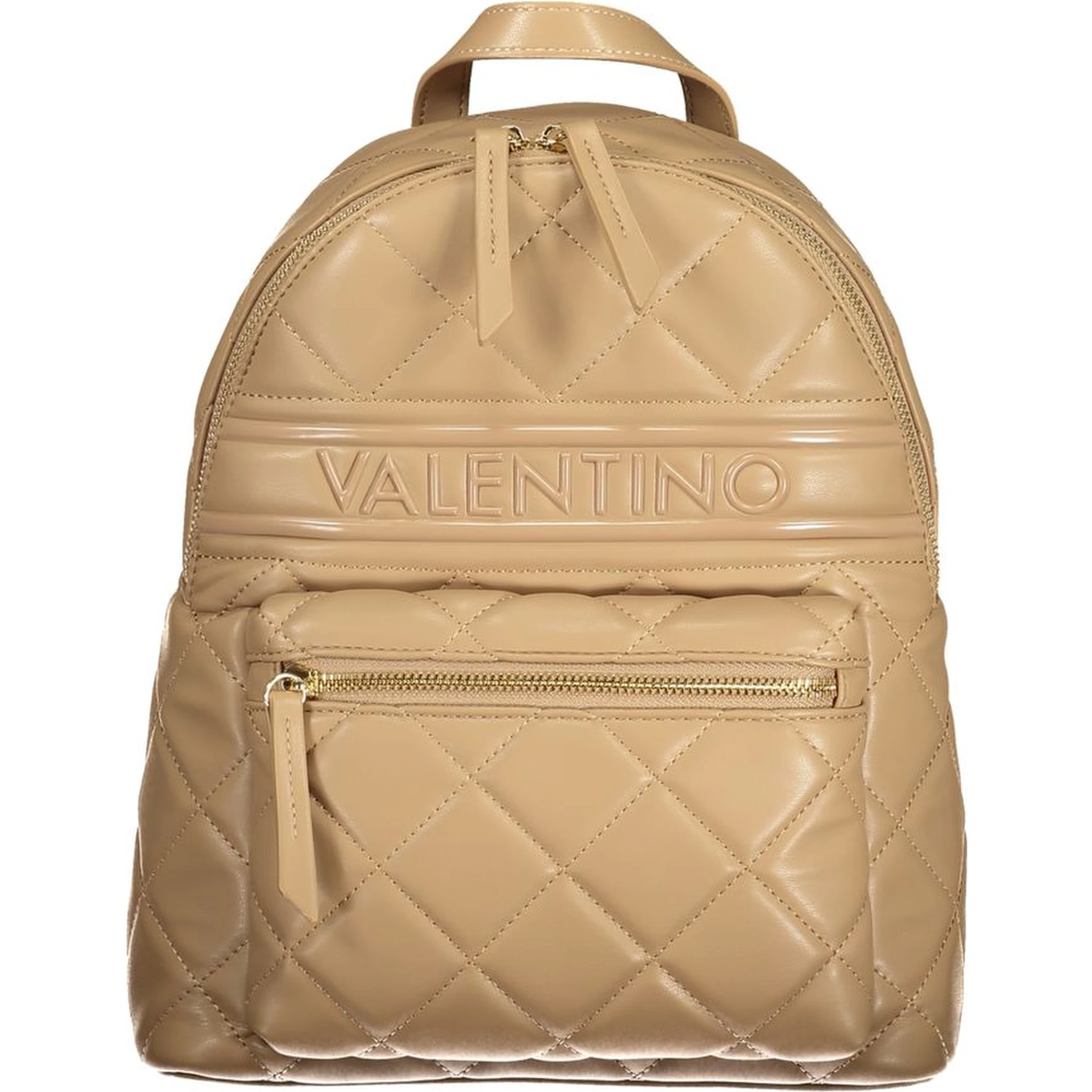 Beige Polyethylene Women Backpack