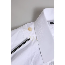 White Cotton MARTINI Long Sleeve Formal Shirt