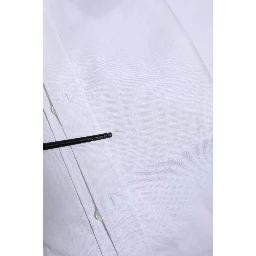 White Cotton GOLD Long Sleeves Formal Shirt