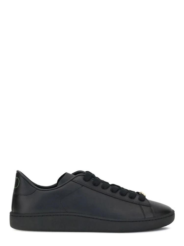 Black Calf Leather Bos Taurus Low Top Sneakers