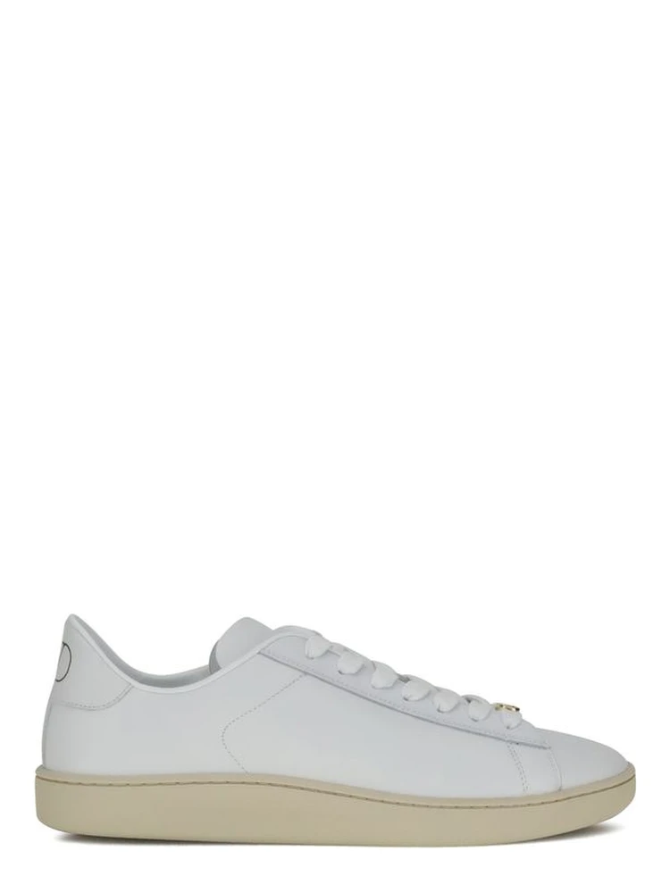 White Calf Leather Bos Taurus Low Top Sneakers