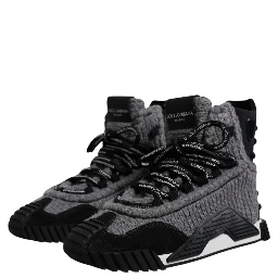 Gray Black NS1 High Top Boots Sneakers Shoes