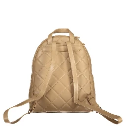 Beige Polyethylene Women Backpack