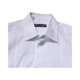 White Cotton Short Sleeves Men Formal Shirt