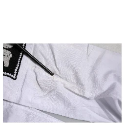 White Cotton GOLD Long Sleeves Formal Shirt