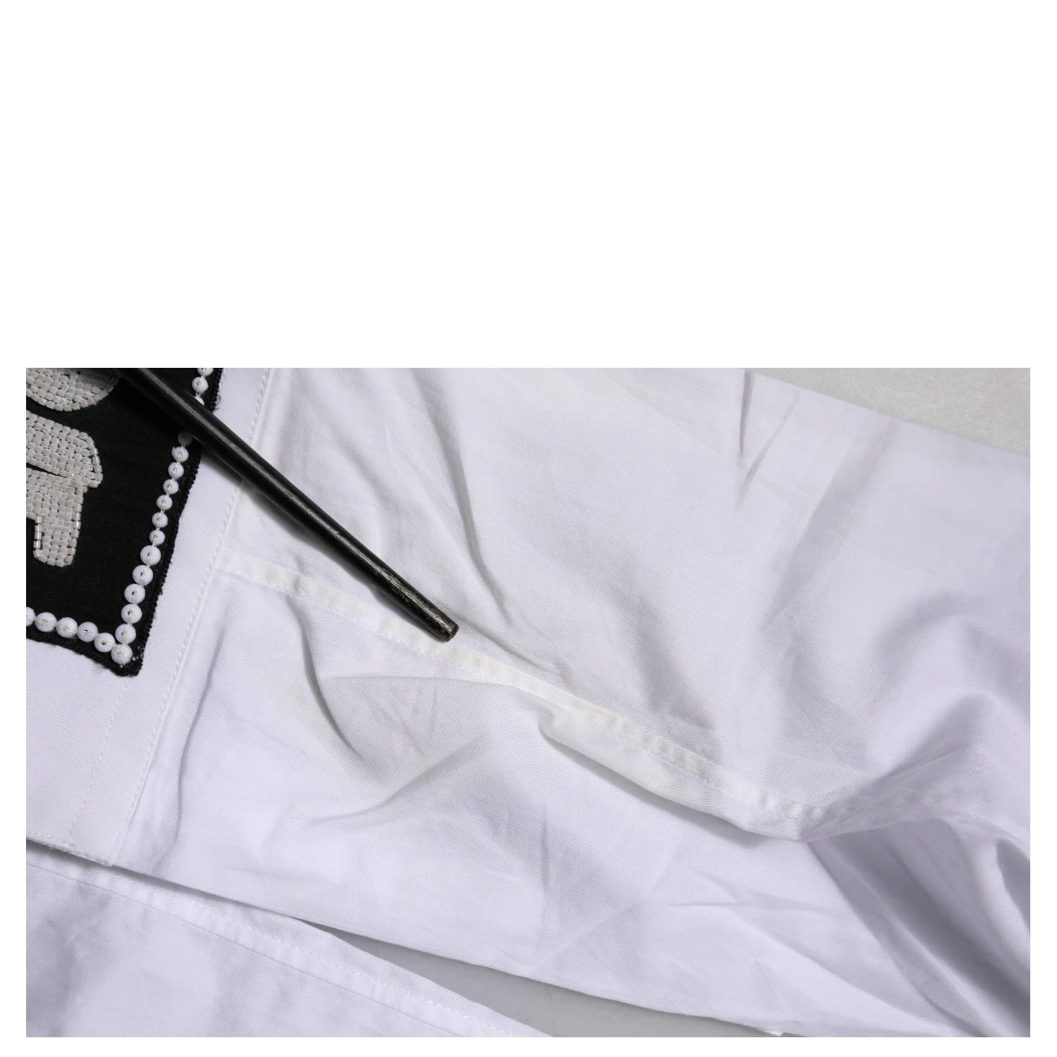 White Cotton GOLD Long Sleeves Formal Shirt