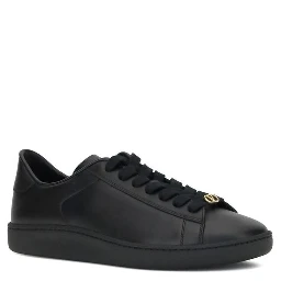 Black Calf Leather Bos Taurus Low Top Sneakers