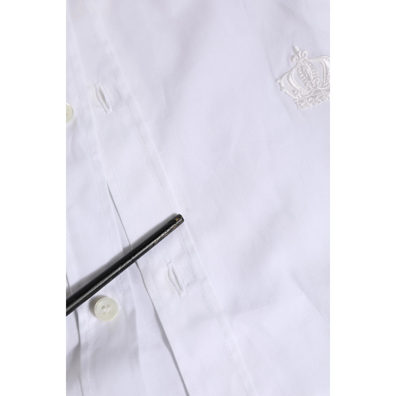 White Cotton GOLD Long Sleeves Formal Shirt
