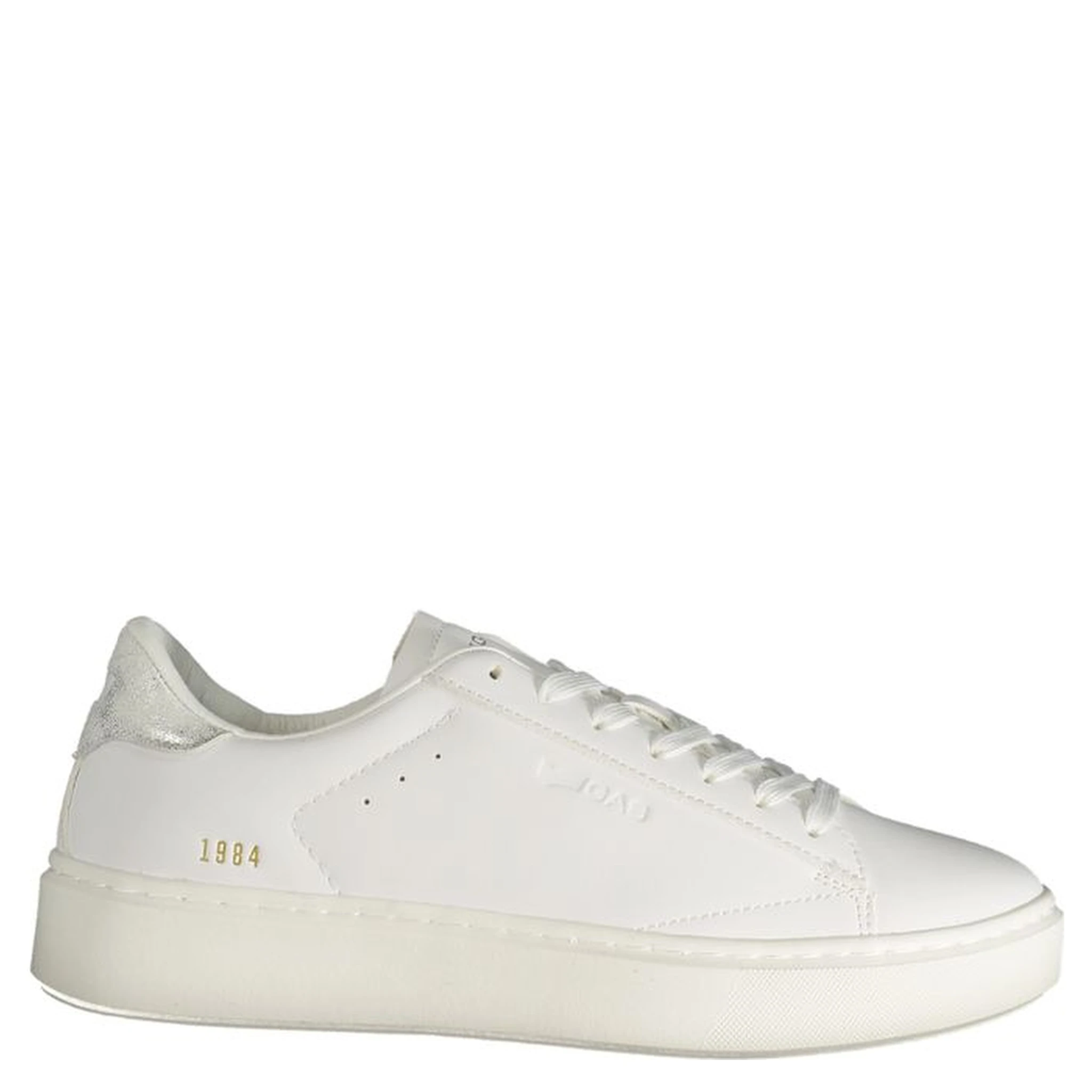 White Polyester Women Sneaker