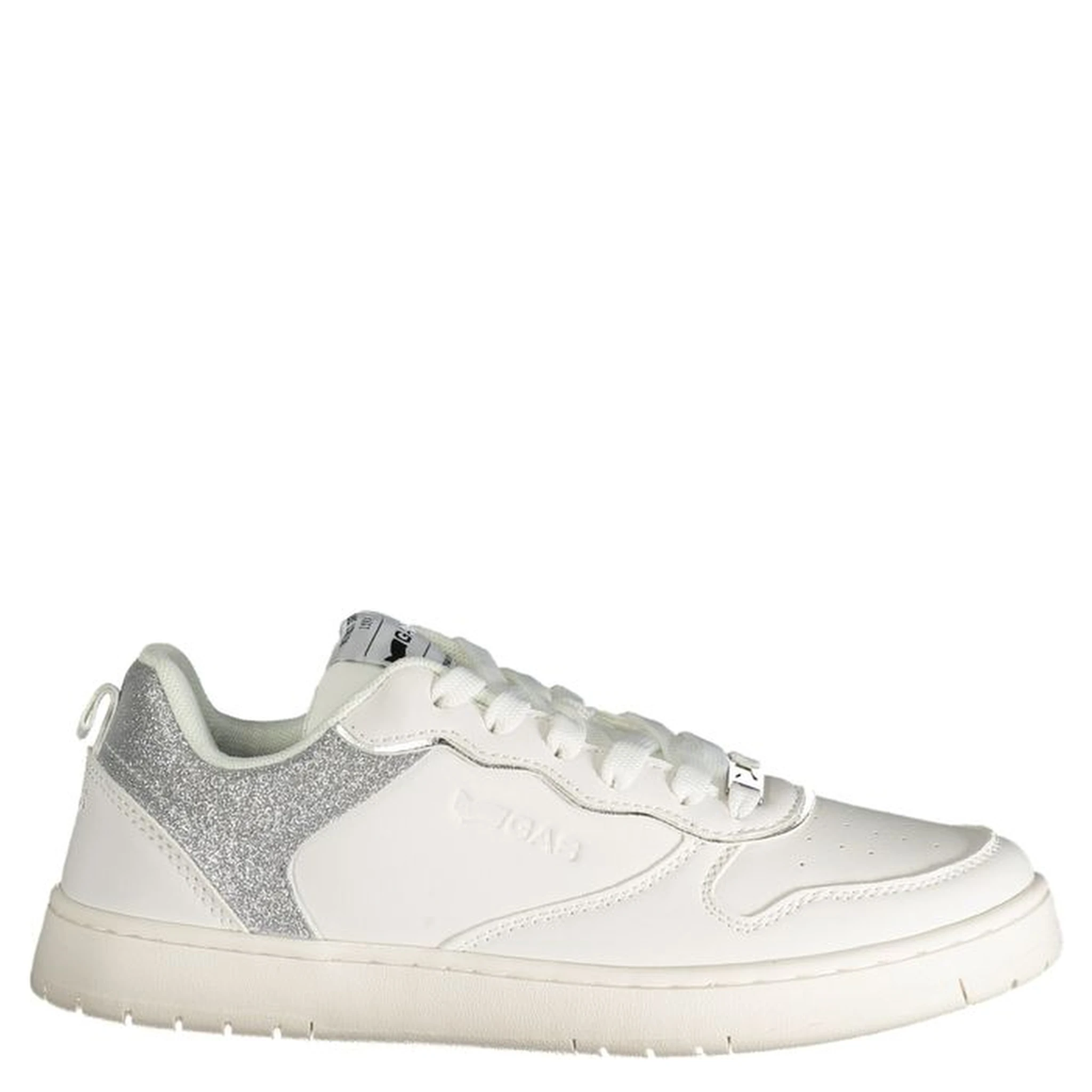 White Polyester Women Sneaker