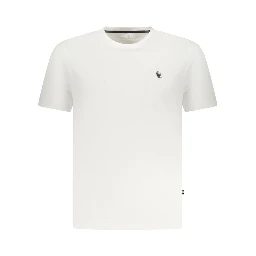 White Cotton Men T-Shirt