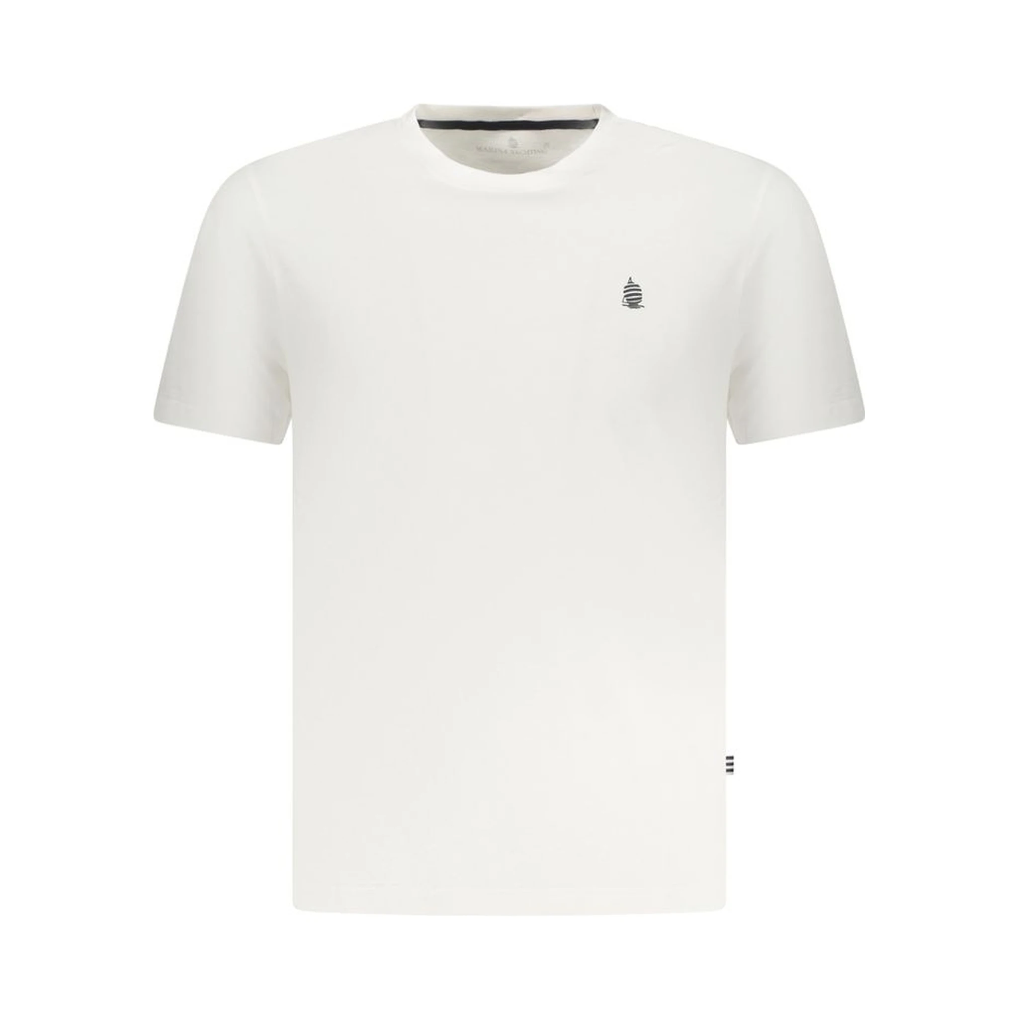 White Cotton Men T-Shirt