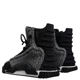 Gray Black NS1 High Top Boots Sneakers Shoes