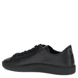 Black Calf Leather Bos Taurus Low Top Sneakers