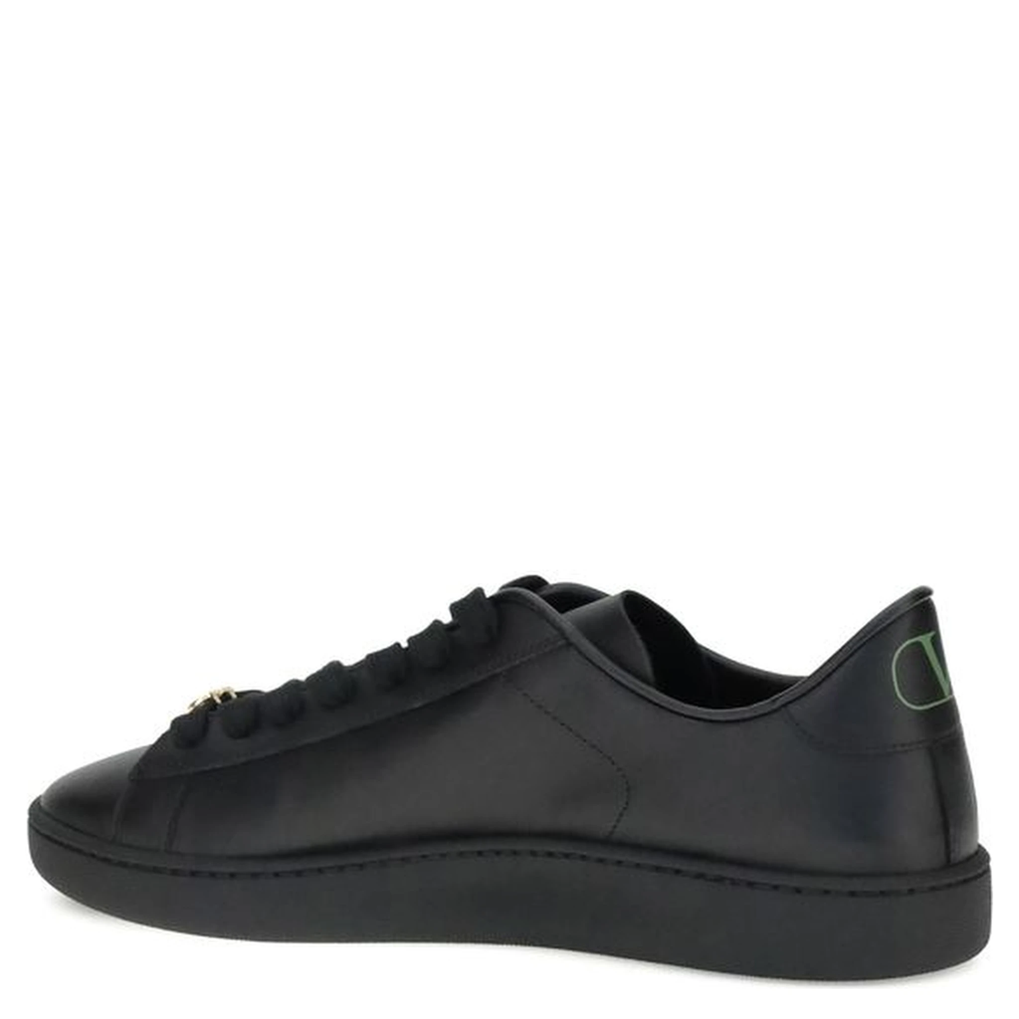 Black Calf Leather Bos Taurus Low Top Sneakers