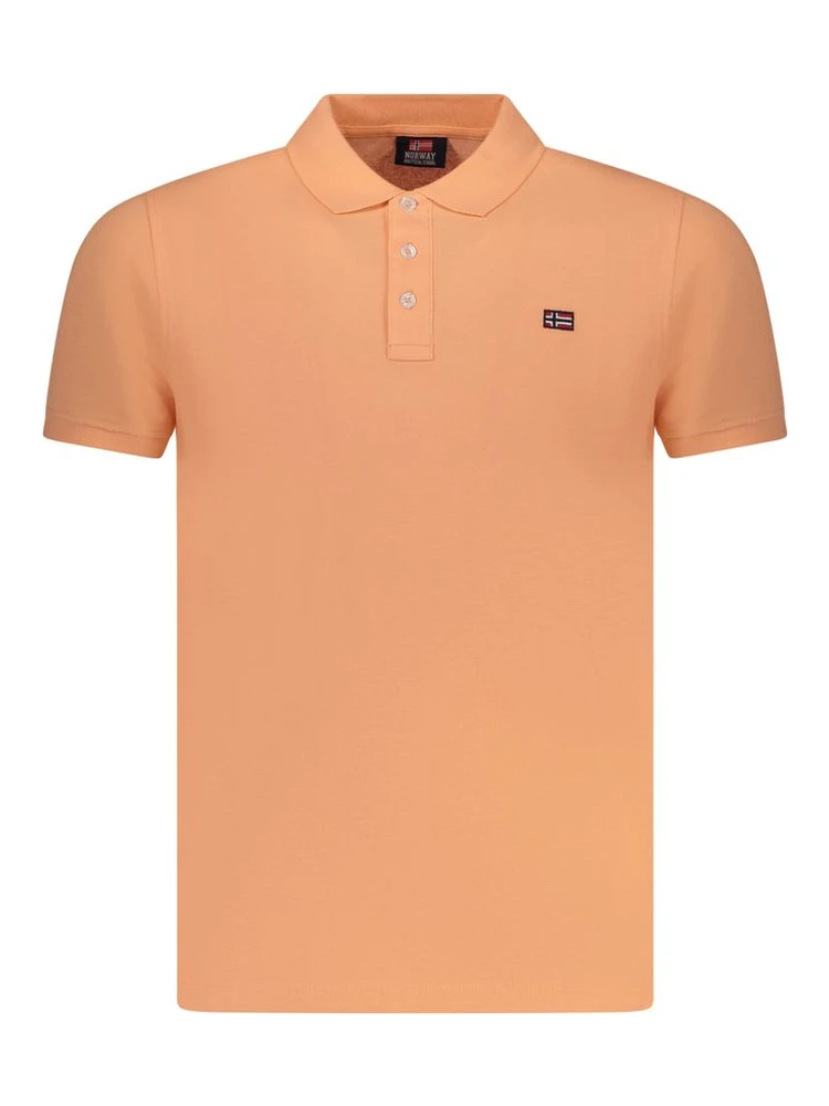 Pink Cotton Men Polo Shirt
