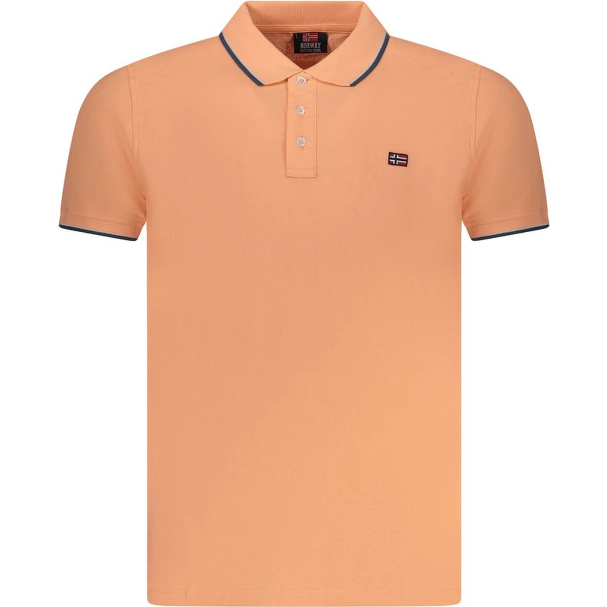Pink Cotton Men Polo Shirt