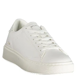 White Polyester Women Sneaker