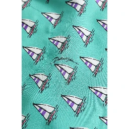 Green Printed Short Sleeves Casual Shirt