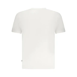 White Cotton Men T-Shirt