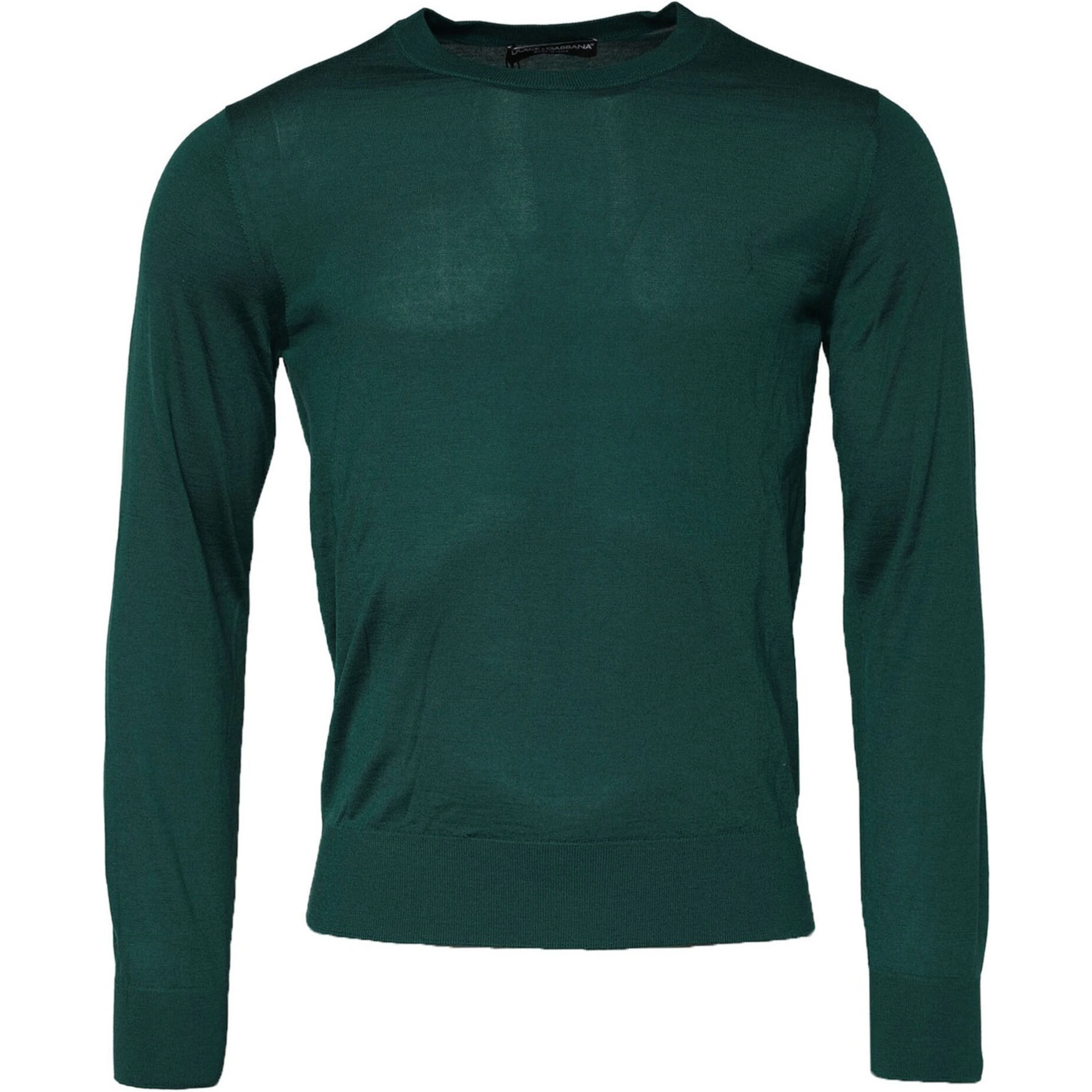 Green Cashmere Crew Neck Sweatshirt Sweater