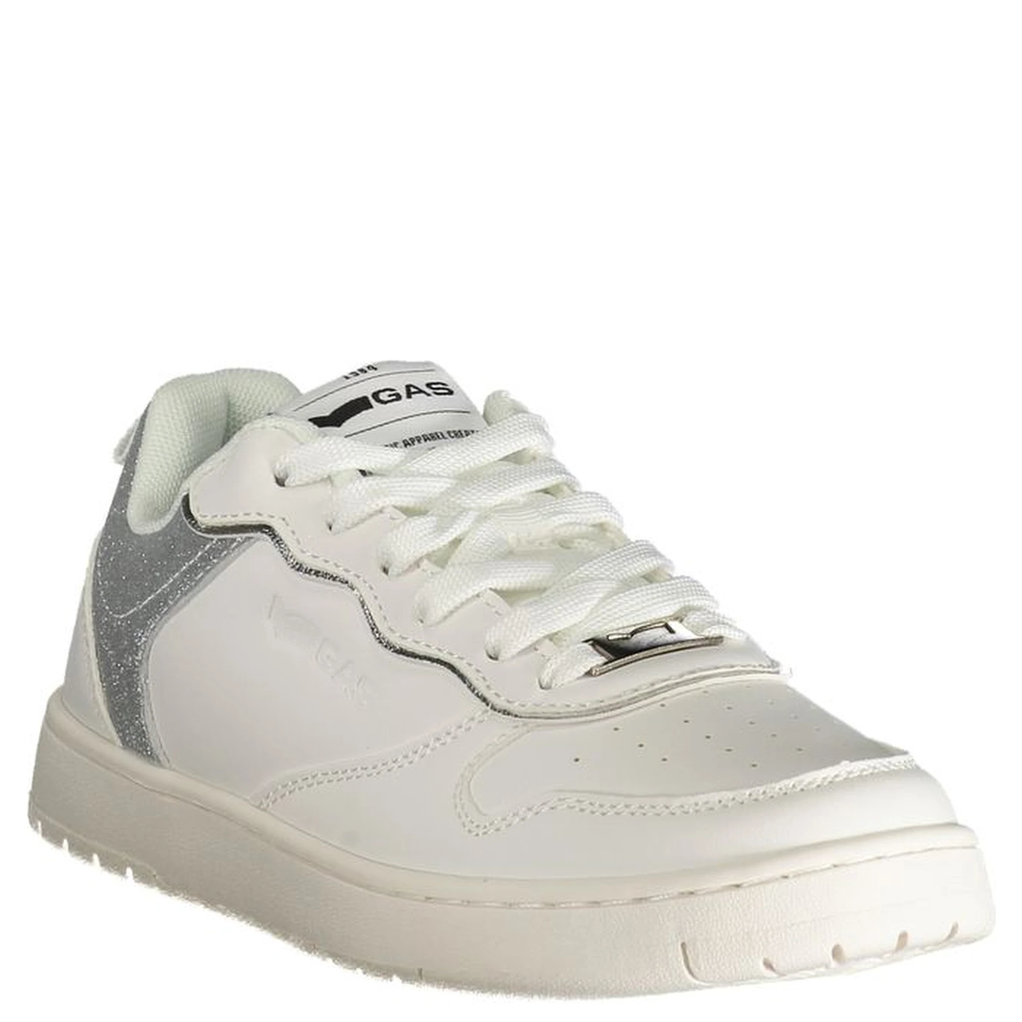 White Polyester Women Sneaker