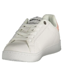 White Polyester Women Sneaker