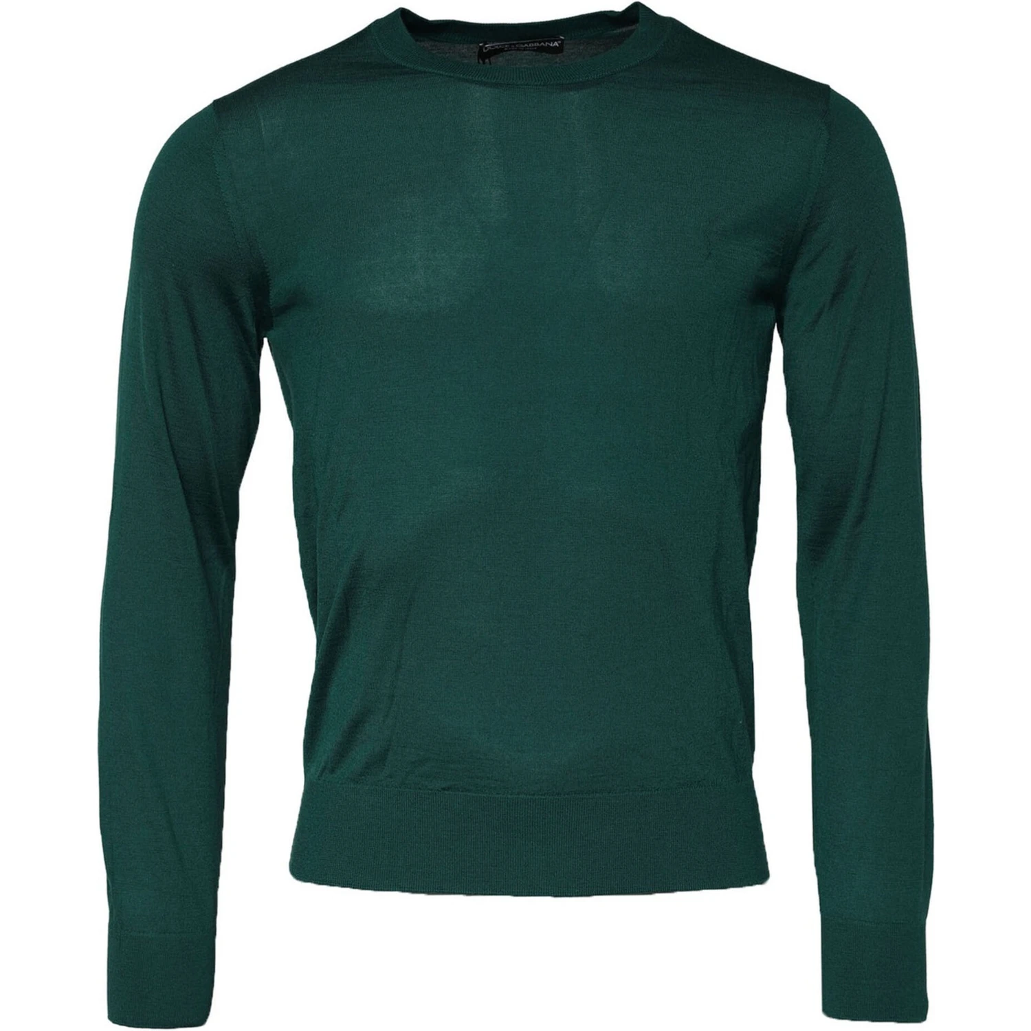 Green Cashmere Crew Neck Sweatshirt Sweater