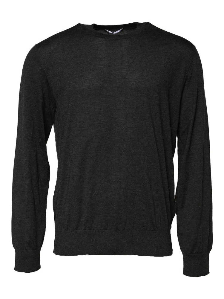 Gray Long Sleeve Crew Neck Pullover Sweater alternative