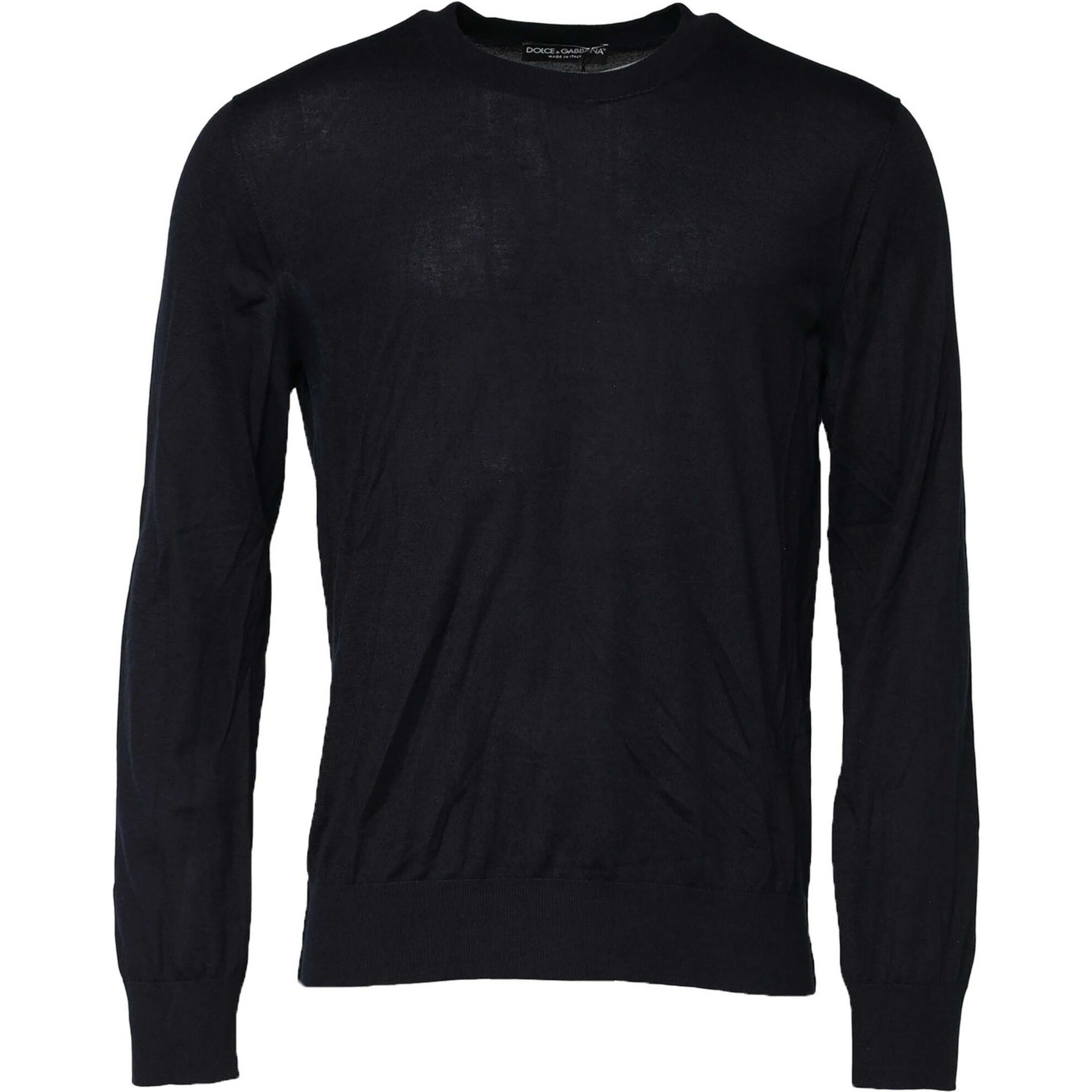 Black Long Sleeve CrewNeck Pullover Sweater
