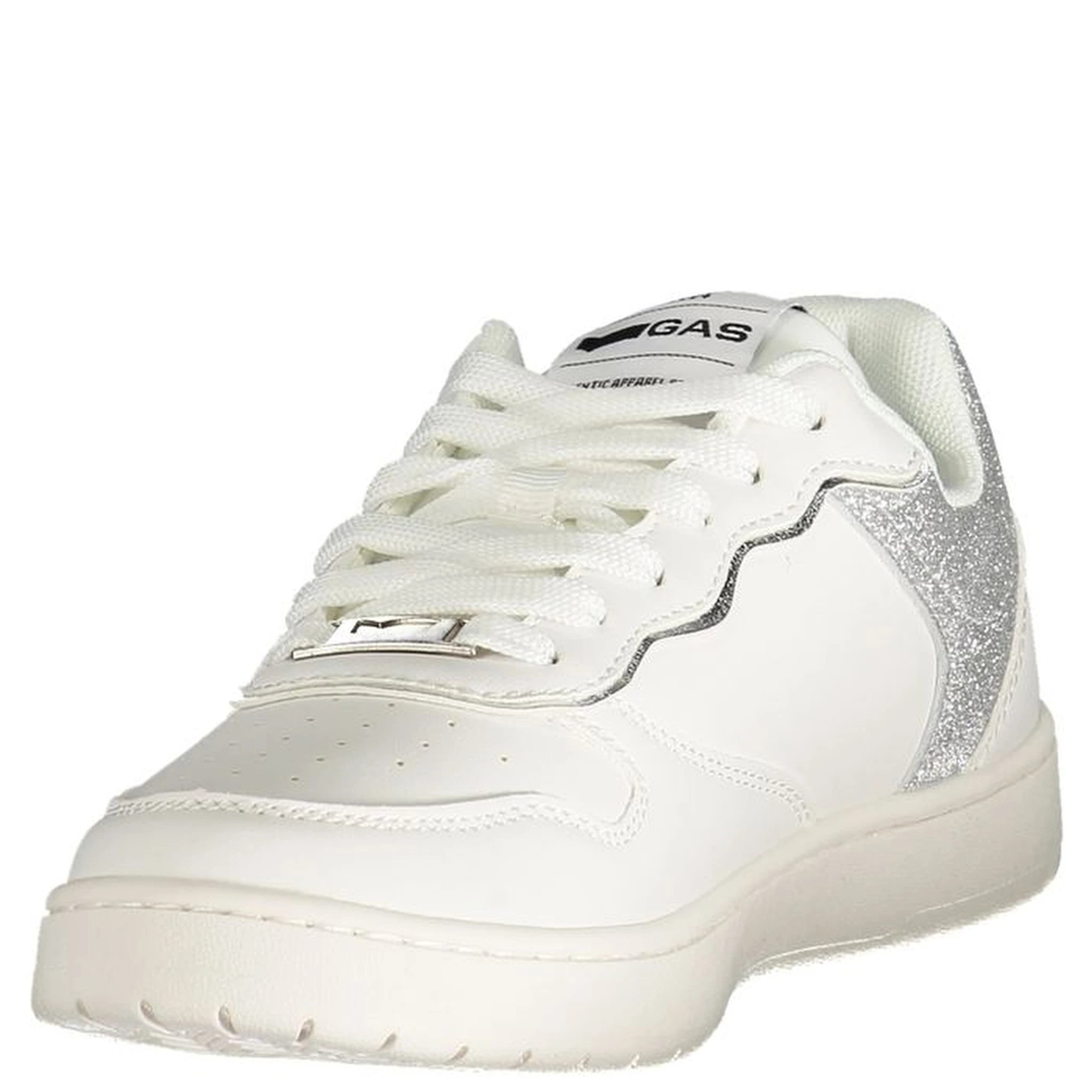 White Polyester Women Sneaker