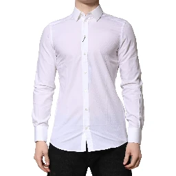 White MARTINI Long Sleeves Dress Formal Shirt