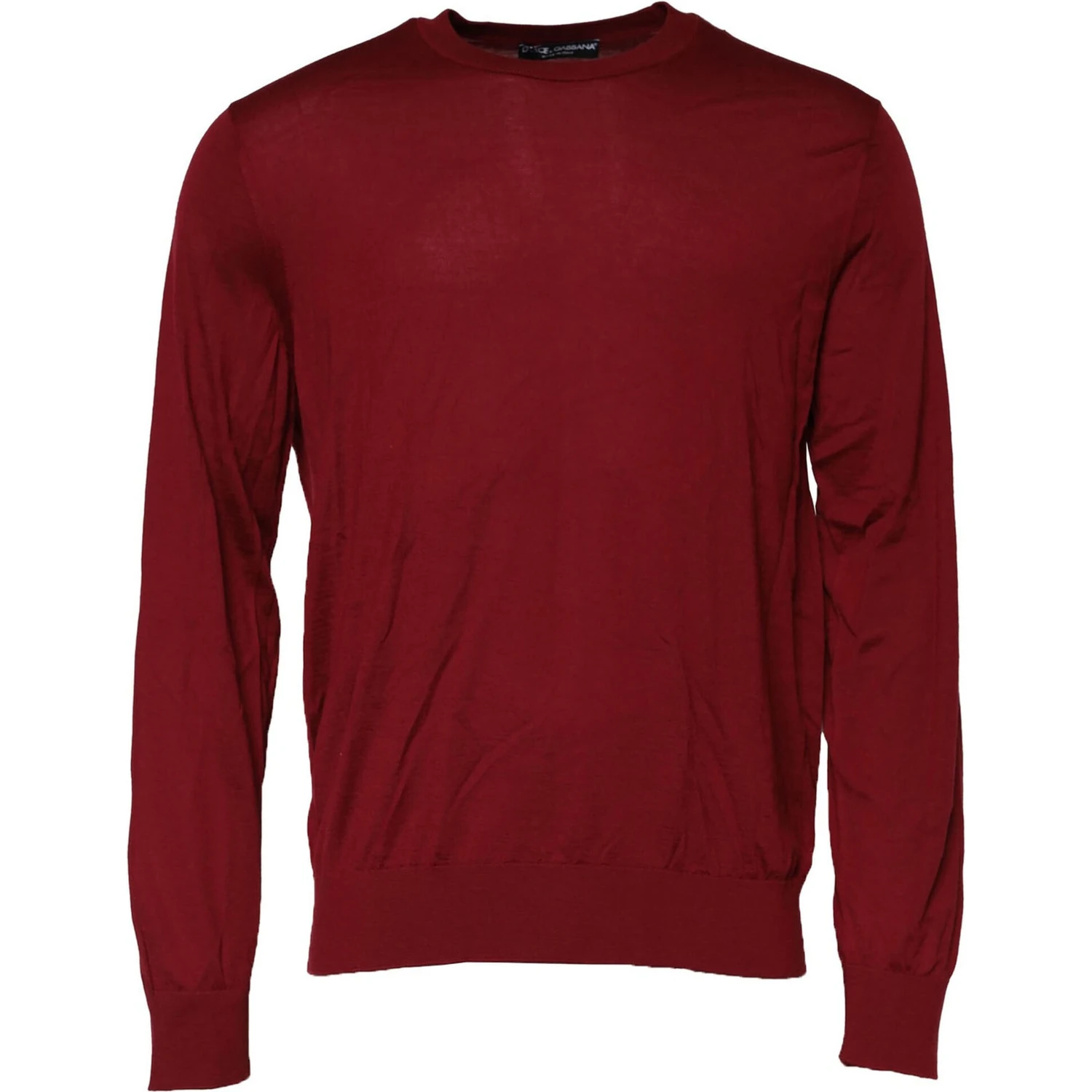 Maroon Cashmere Crew Neck Sweatshirt Sweater