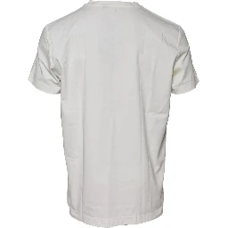 White Bandana Cotton Men Crew Neck T-shirt