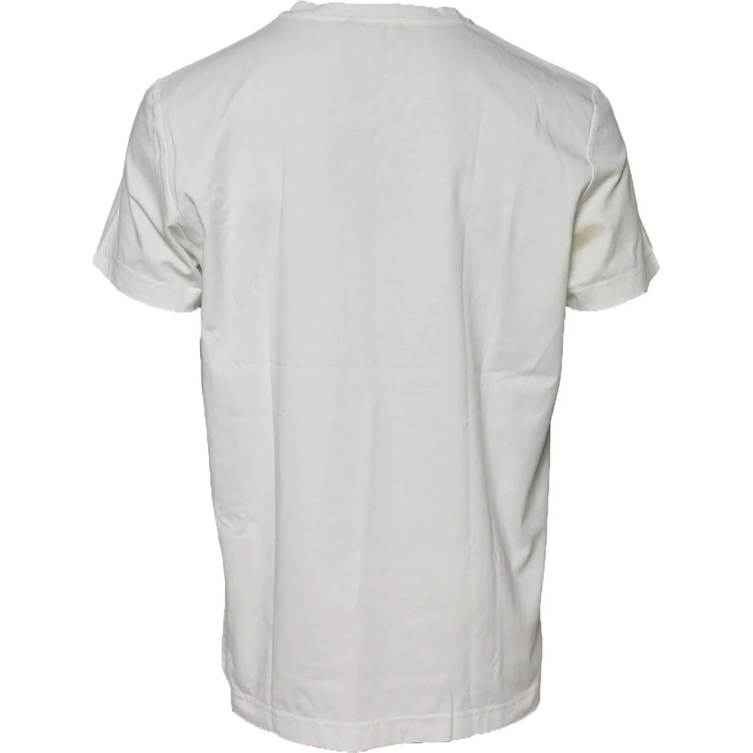 White Bandana Cotton Men Crew Neck T-shirt