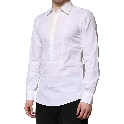White Poplin Cotton Formal Men Dress Shirt