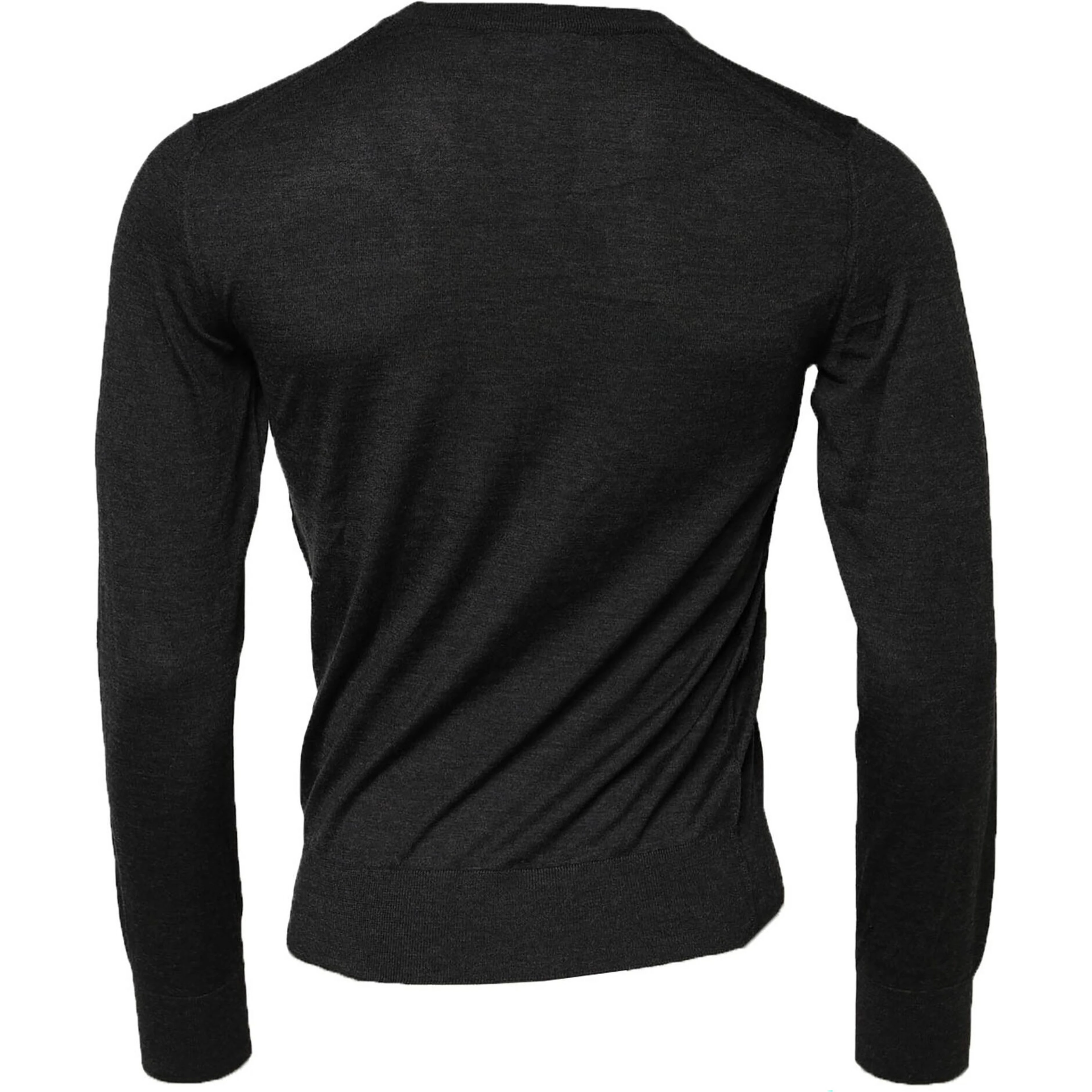Gray Cashmere Crew Neck Sweatshirt Sweater