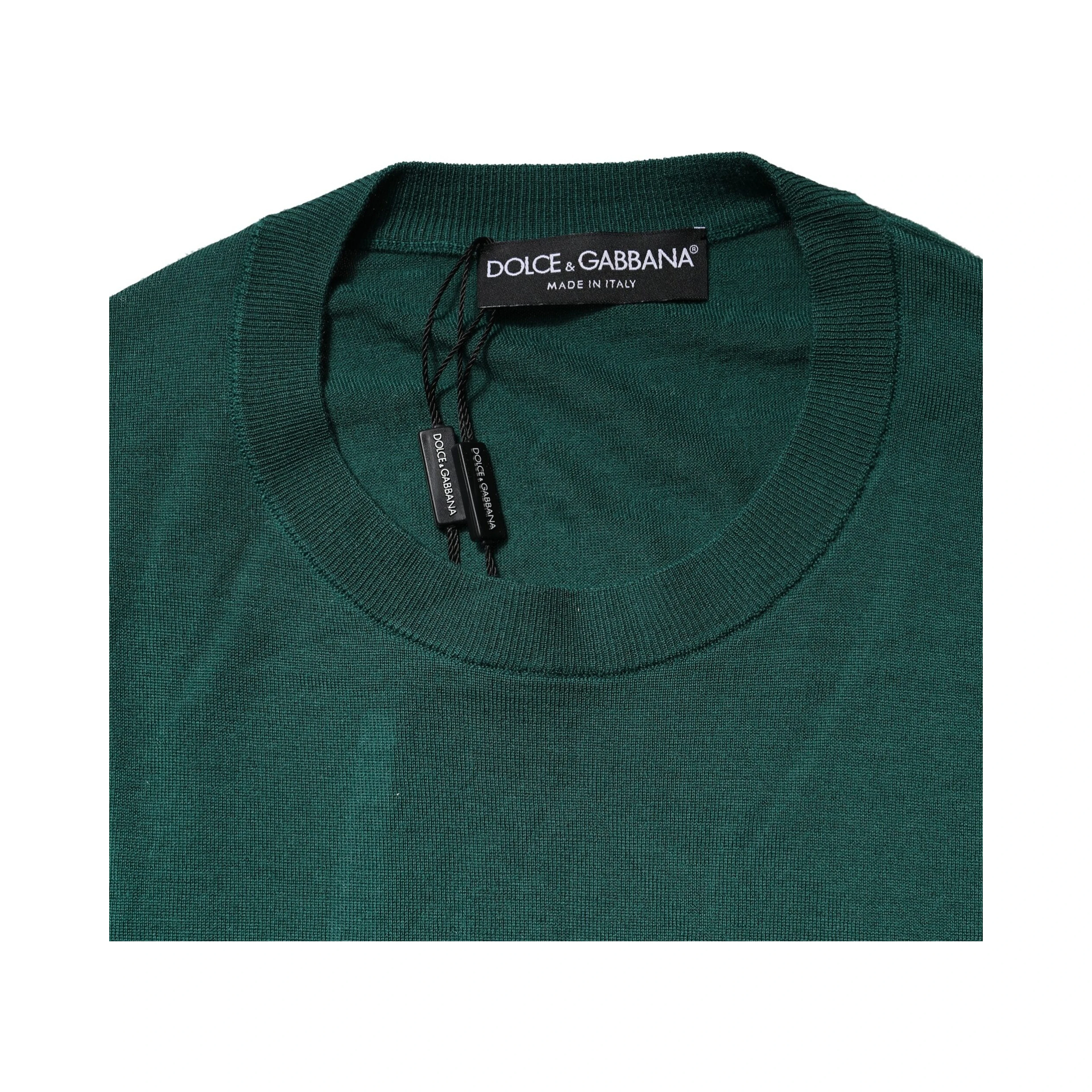 Green Cashmere Crew Neck Sweatshirt Sweater