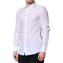 White MARTINI Long Sleeves Dress Formal Shirt