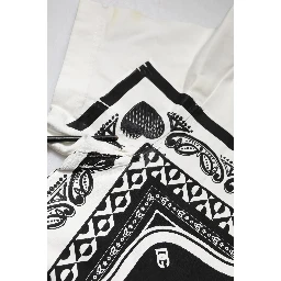 White Bandana Crew Neck Short Sleeves T-shirt