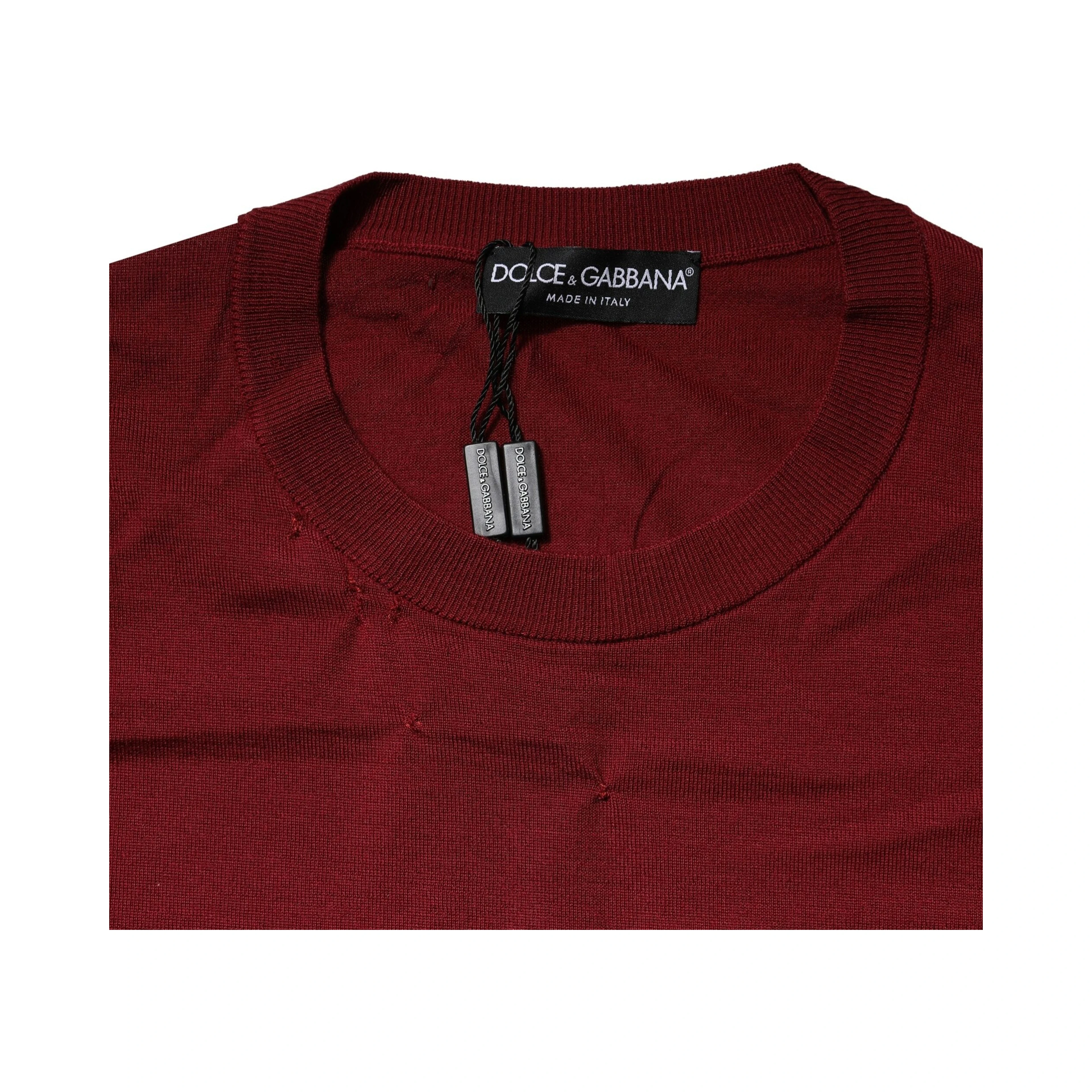 Maroon Cashmere Crew Neck Sweatshirt Sweater