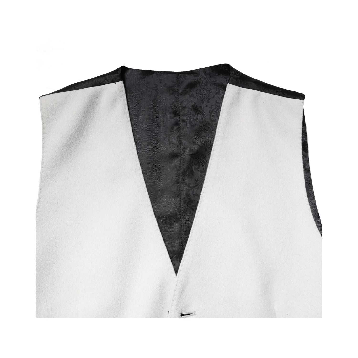 Gray Wool Dress Formal Men Waistcoat Vest
