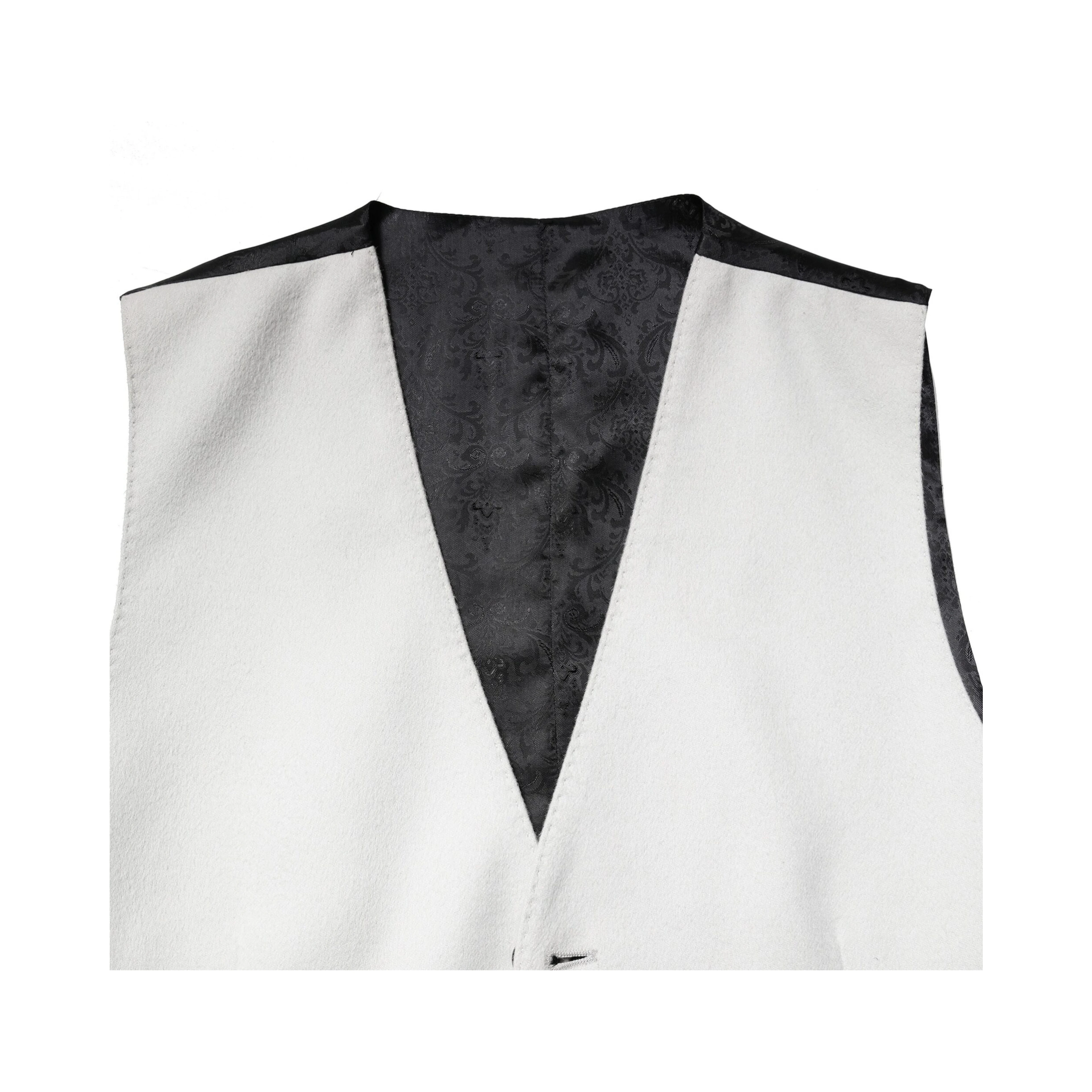 Gray Wool Dress Formal Men Waistcoat Vest