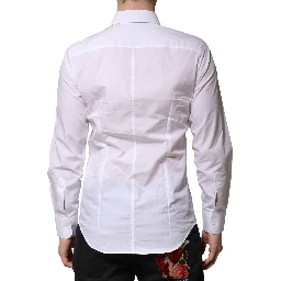 White MARTINI Long Sleeves Men Formal Shirt