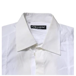 White Poplin Cotton Formal Men Dress Shirt