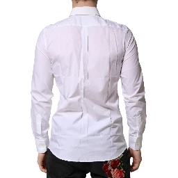 White MARTINI Long Sleeves Dress Formal Shirt