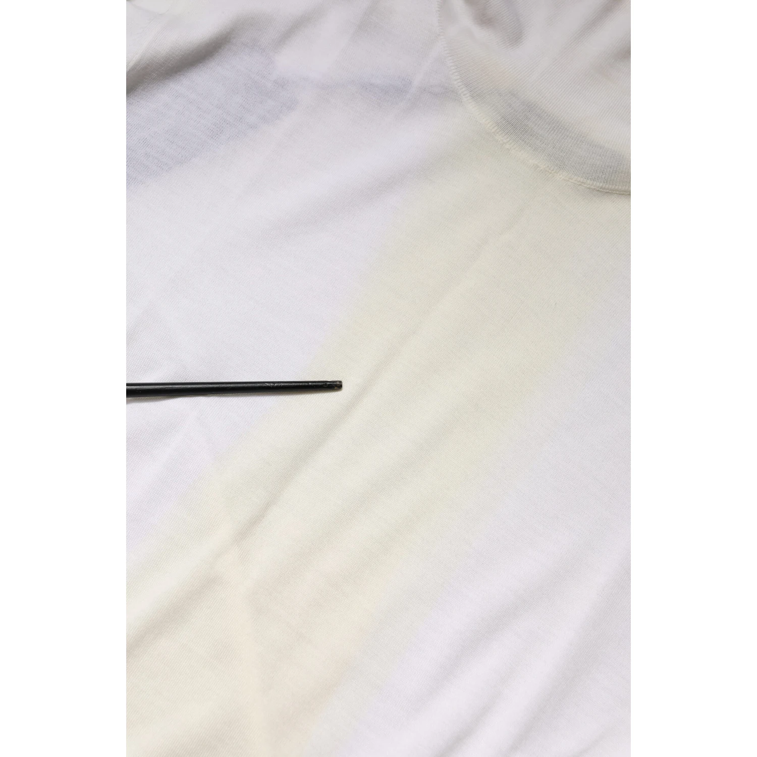 White Wool Turtleneck Men Sweatshirt Sweater
