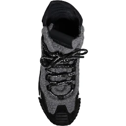 Gray Black NS1 High Top Boots Sneakers Shoes