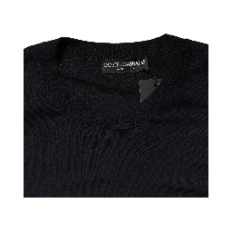 Black Long Sleeve CrewNeck Pullover Sweater