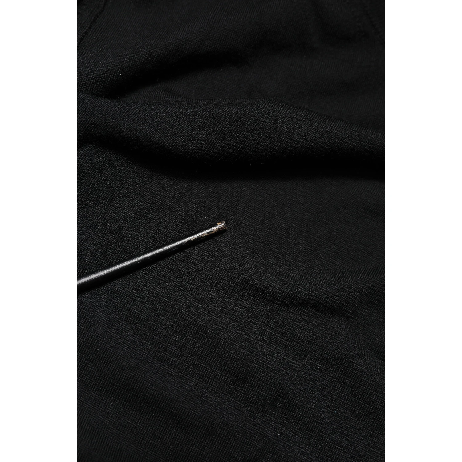 Black Long Sleeve Crew Neck Pullover Sweater